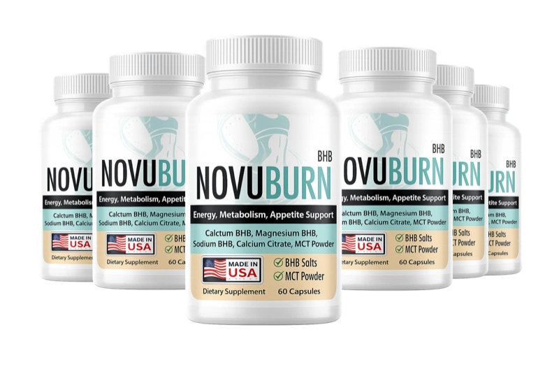 Novuburn six-bottle keto BHB and MCT capsule package