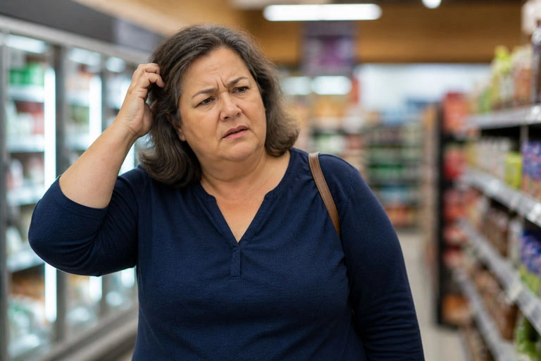 Person struggling with keto brain fog and word-finding during adaptation